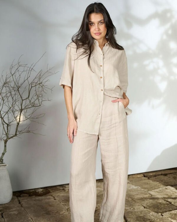 Female Linen Set (Beige)